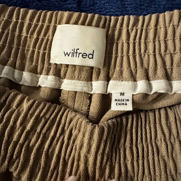 Wilfred Tan Cropped Wide Leg Pants - Picture 2 of 6